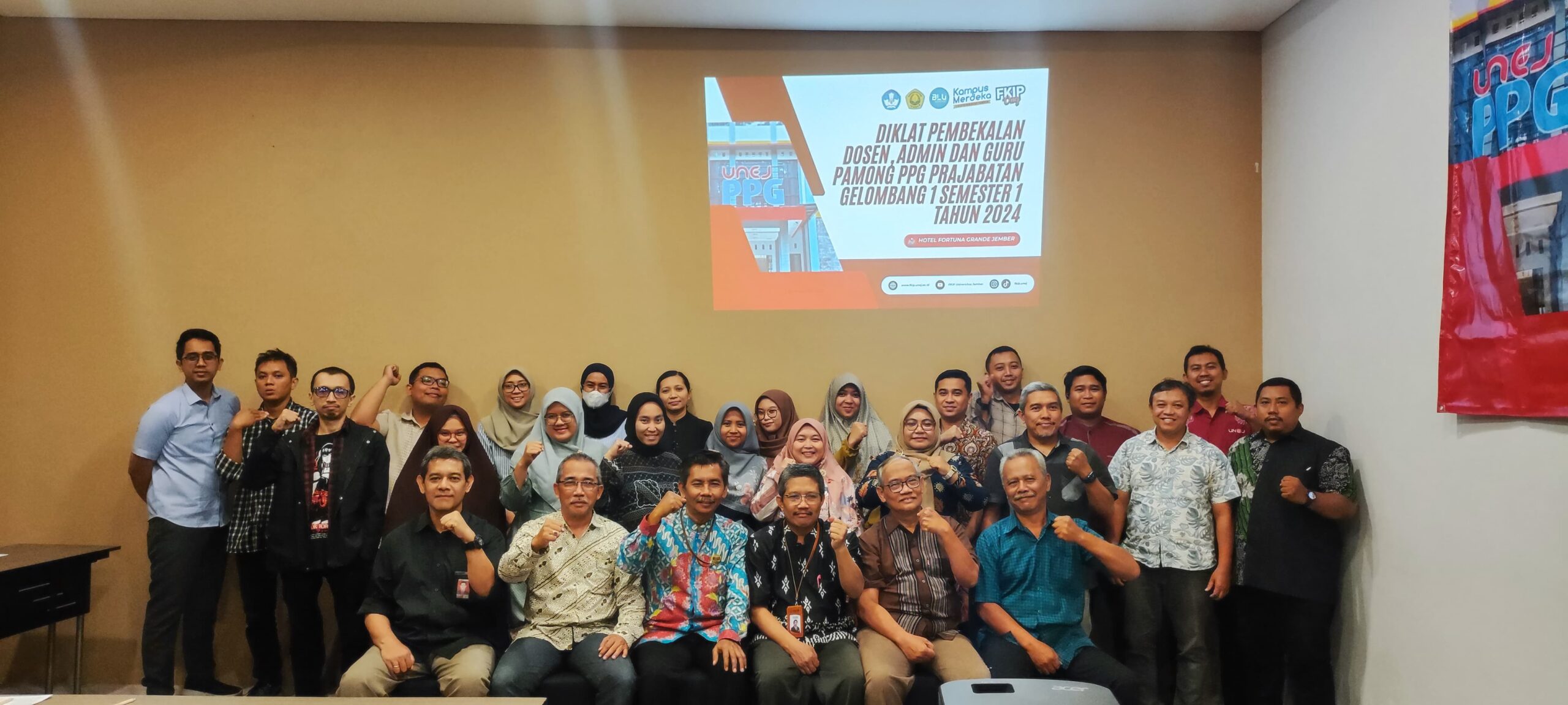 Diklat Pembekalan Dosen, Admin, dan Guru Pamong PPG Prajabatan Gelombang 1 Semester 1 Tahun 2024