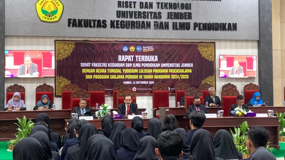 Rapat Terbuka Senat FKIP Universitas Jember Yudisium Lulusan Program ...