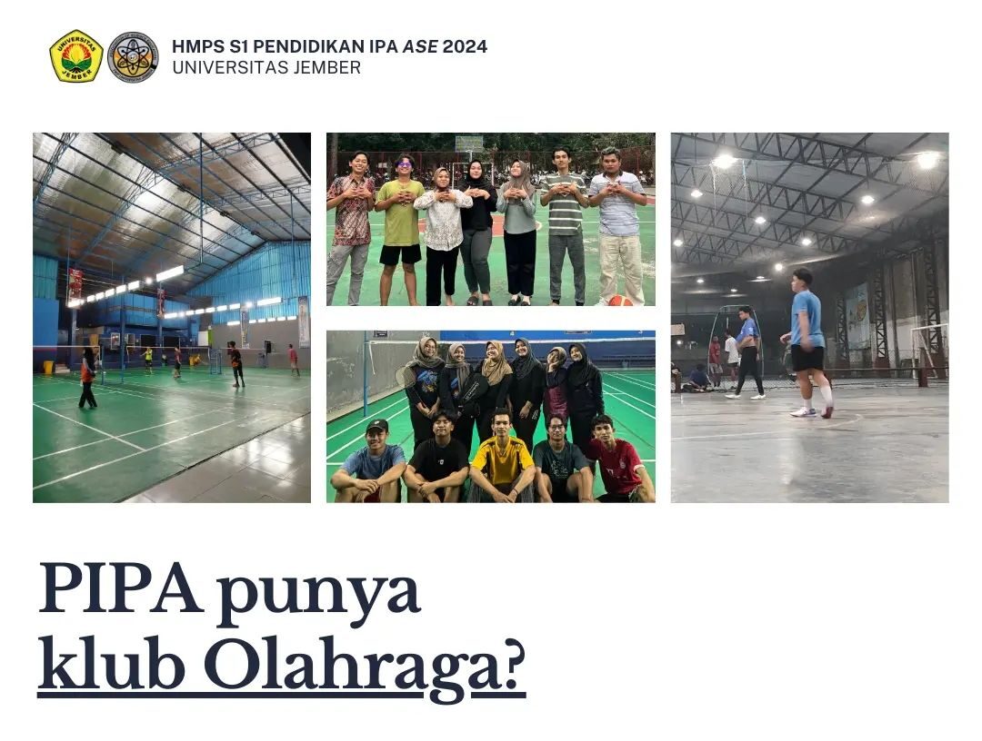 Pendidikan IPA Mempunyai Klub Olahraga
