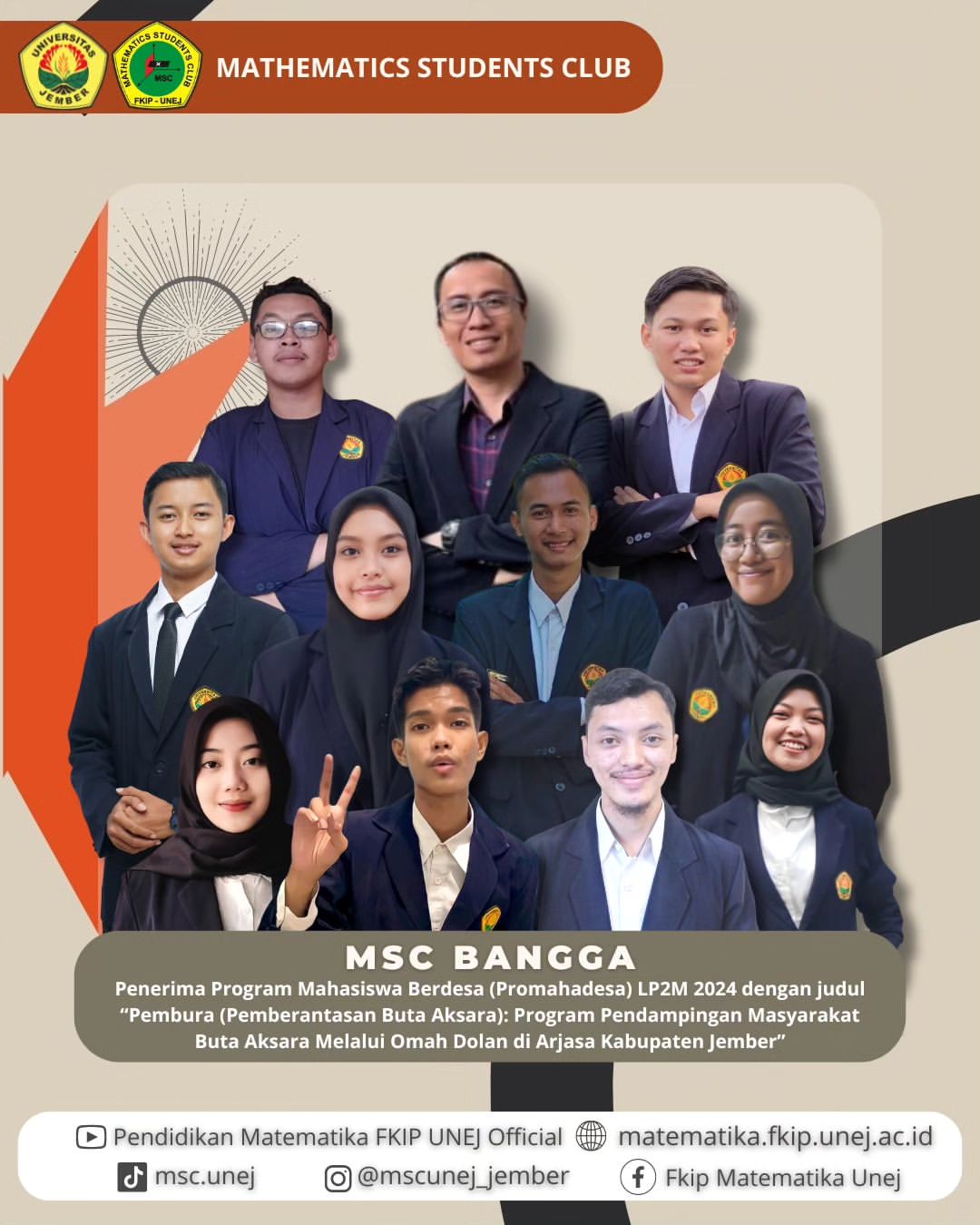 Mahasiswa Pendidikan Matematika Siap Memberantas Buta Aksara dalam Promahadesa 2024