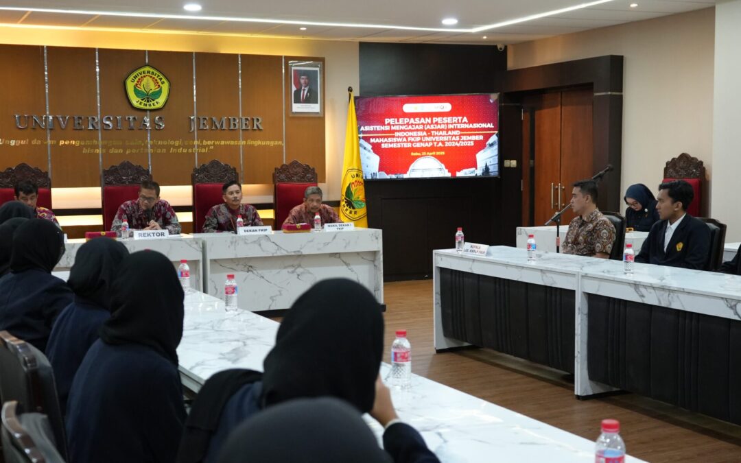 Pelepasan Asistensi Mengajar Internasional ke Thailand oleh Rektor Universitas Jember