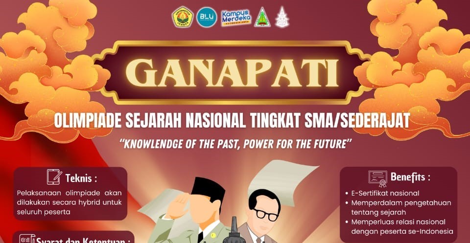 HMP Kelamas Pendidikan Sejarah FKIP UNEJ Gelar Olimpiade Sejarah Ganapati Tingkat SMA/Sederajat 