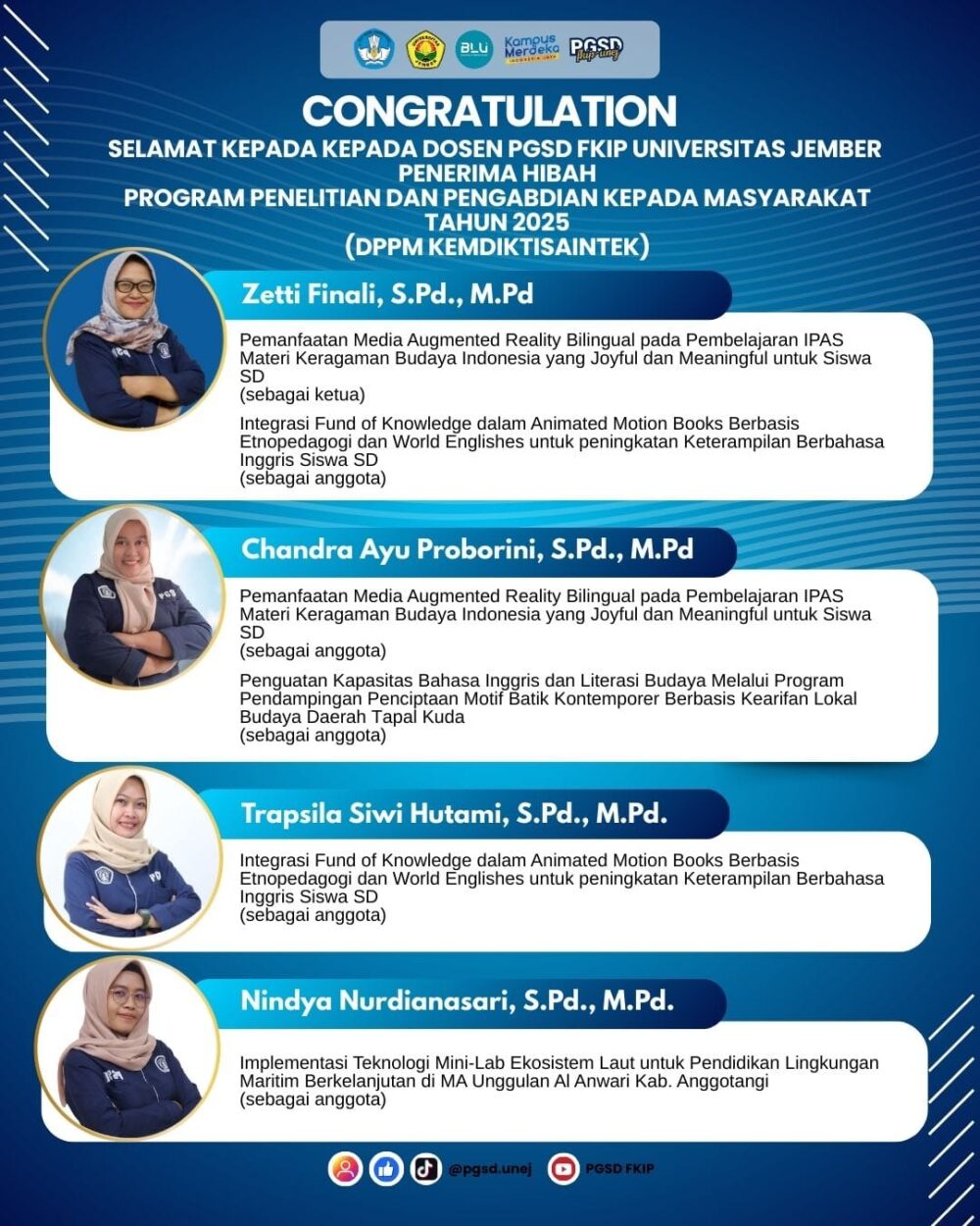 Kiprah Dosen PGSD FKIP Universitas Jember dalam Inovasi Pembelajaran dan Pengabdian