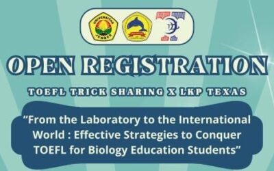 Tingkatkan Kompetensi Global, HMPSP Biologi FKIP UNEJ Siapkan Mahasiswa Lewat “Toefl Trick and Sharing”