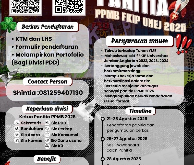 BEM FKIP Universitas Jember Buka Pendaftaran Panitia PPMB 2025