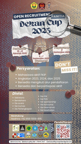 UKMO Zeus FKIP UNEJ Buka Pendaftaran Panitia Dekan Cup 2025, Ajak Mahasiswa FKIP Berpartisipasi Aktif