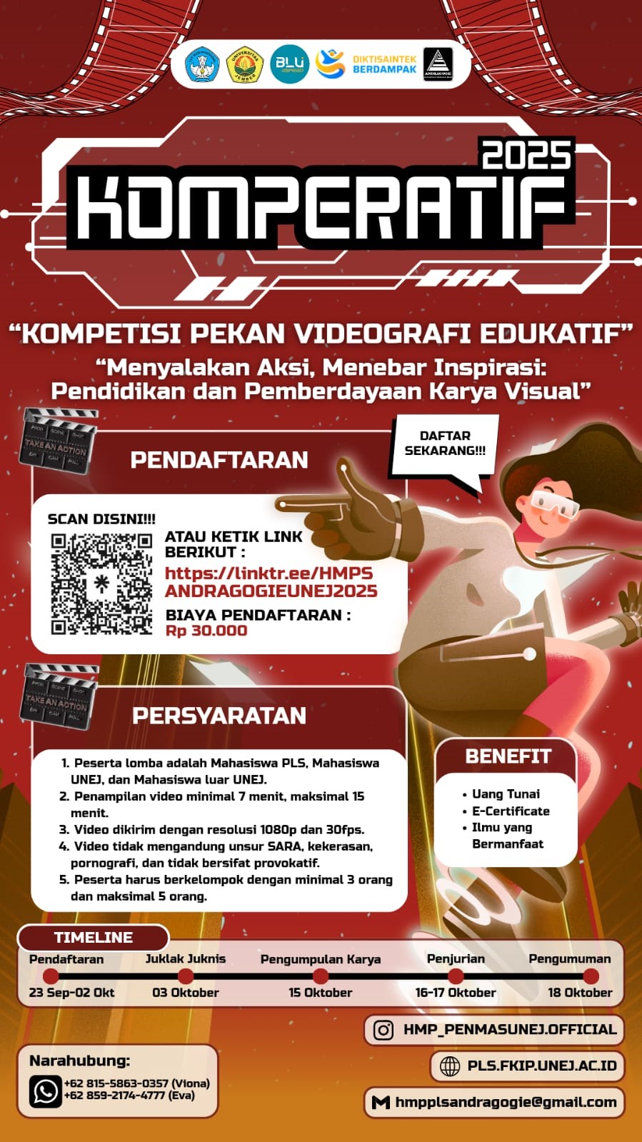 HMP PLS UNEJ Selenggarakan Kompetisi Videografi Edukatif KOMPERATIF 2025