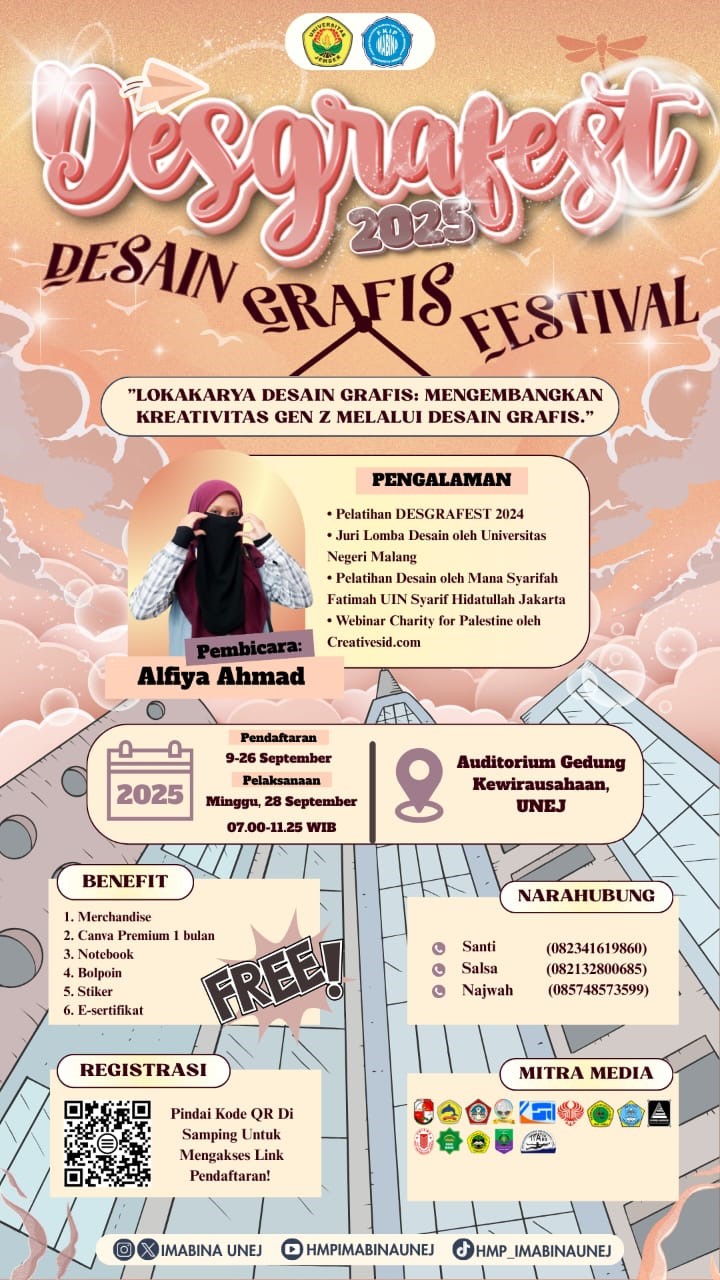 HMP IMABINA FKIP UNEJ Gelar Lokakarya Desgrafest 2025, Tingkatkan Kreativitas Desain Grafis Mahasiswa Jember