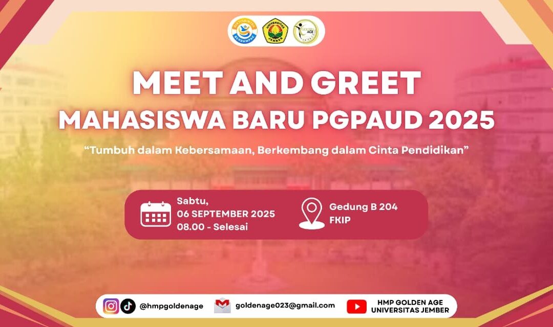 Meriah!! Meet and Greet PG PAUD UNEJ Jadi Ajang Keakraban Mahasiswa Baru