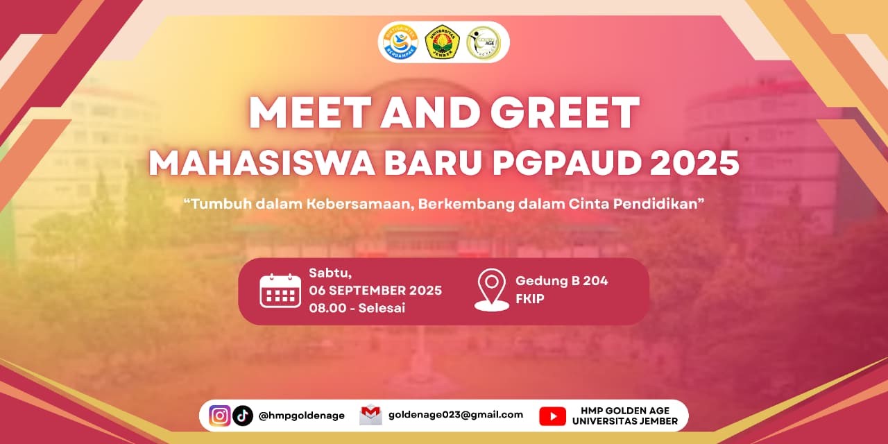 Meriah!! Meet and Greet PG PAUD UNEJ Jadi Ajang Keakraban Mahasiswa Baru