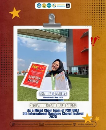 Tim Paduan Suara PSM UNEJ Raih Juara 3 dan Medali Emas (Gold Medal) di 5th International Bandung Choral Festival