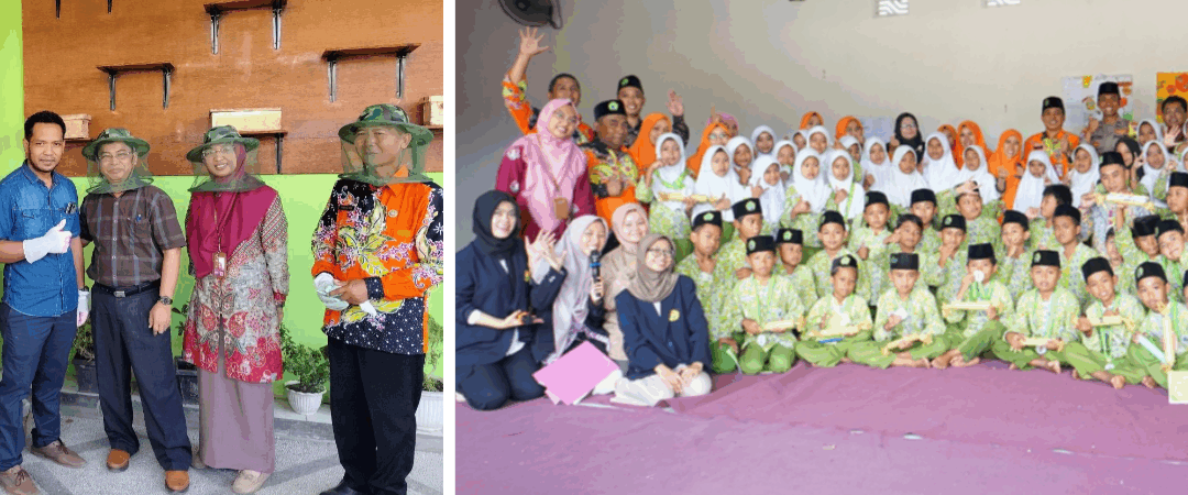 Bee Friends: Dosen Pendidikan Biologi UNEJ Ajak Siswa MIN 4 Jember Belajar Budidaya Lebah untuk Lingkungan dan Wirausaha