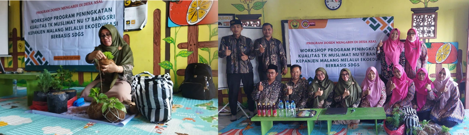 Dosen UNEJ Kenalkan Ekoedukasi SDGs & Fun English di TK Muslimat NU 17 Bangsri