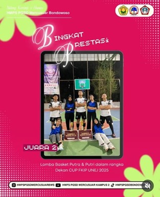 Tim Basket Putra dan Putri PGSD UNEJ Kampus Bondowoso Borong Juara 2 di Dekan Cup FKIP UNEJ 2025