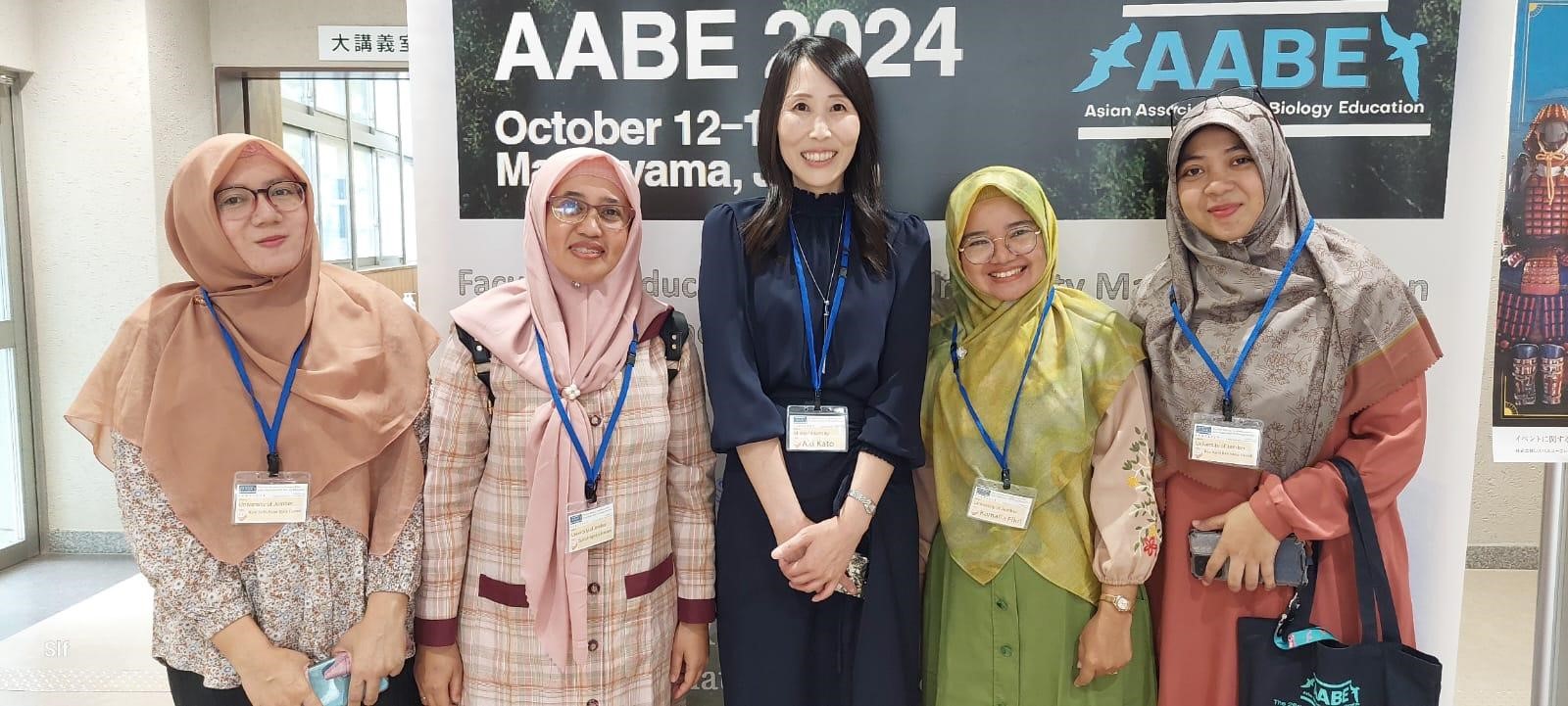 Empat Dosen UNEJ Wakili Indonesia di AABE 2024 Jepang, Angkat Isu Pendidikan Biologi Era AI dan Society 5.0