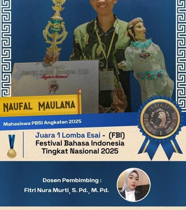 Mahasiswa PBSI FKIP UNEJ Raih Juara 1 Lomba Esai Tingkat Nasional