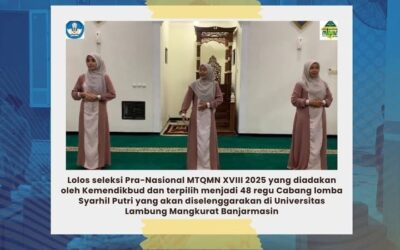 Karya Syarhil Qur’an Mahasiswi PGSD UNEJ Tembus Seleksi Pra-Nasional MTQMN XVIII Kemendikbudristek