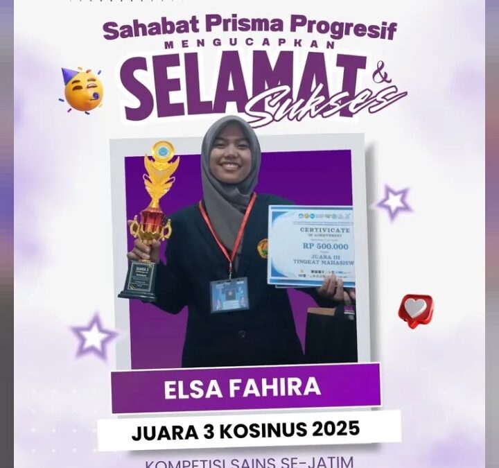 Mahasiswi FKIP UNEJ Raih Juara 3 dalam Kompetisi Sains Se-Jawa Timur 2025