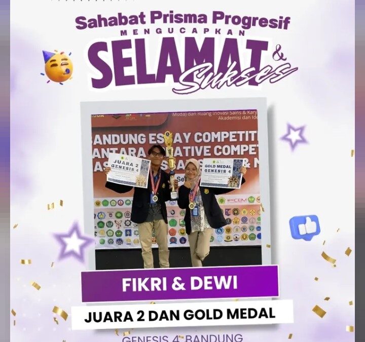 Duo Inovatif UNEJ Guncang Bandung: Fikri & Dewi Raih Emas Lomba Esai Kreatif Tingkat Nasional