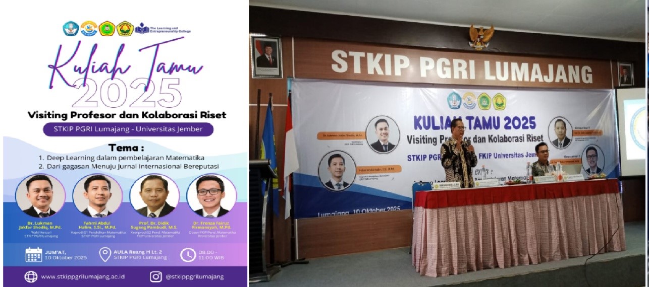 Visiting Profesor Prodi S2 PMat FKIP UNEJ di STKIP PGRI Lumajang
