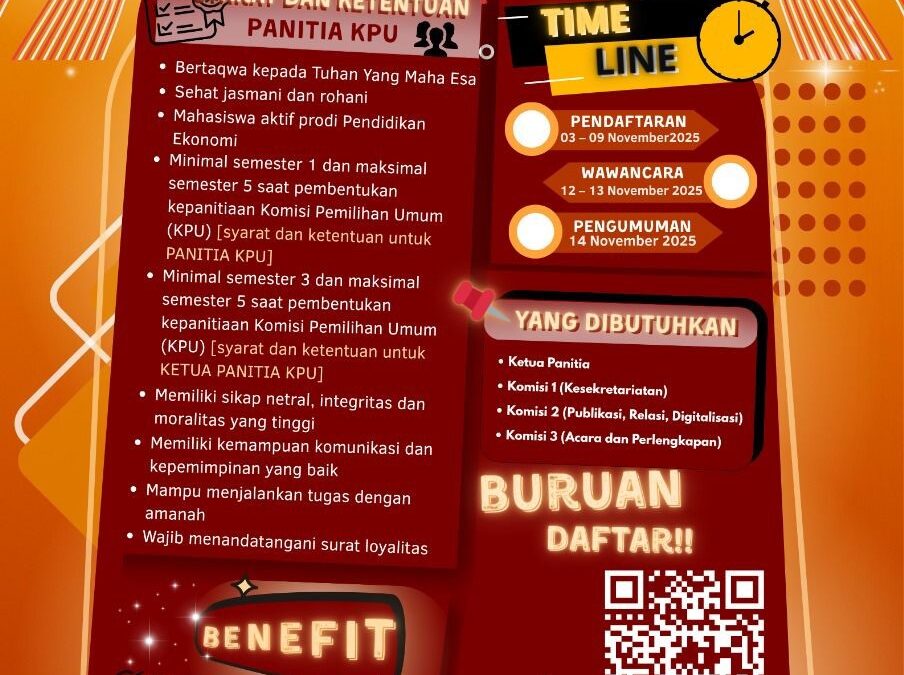 Himpunan Mahasiswa Pendidikan Ekonomi Buka Rekrutmen Panitia Pemira 2025