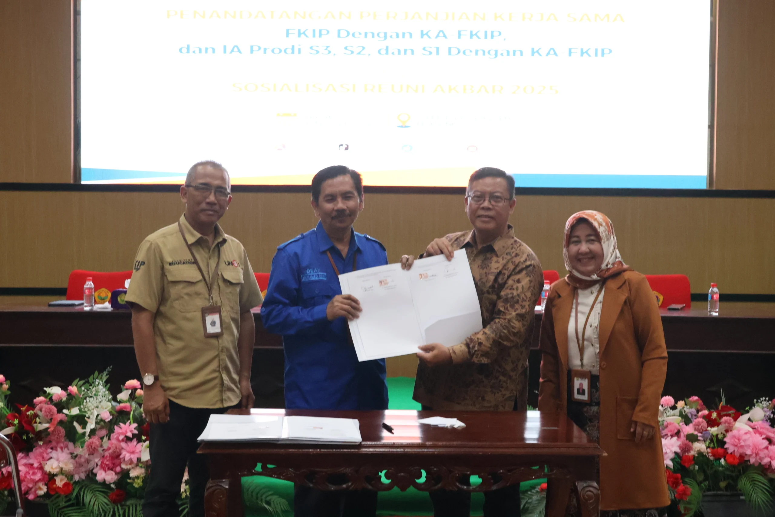 FKIP UNEJ dan KA-FKIP Tandatangani Perjanjian Kerja Sama, Sosialisasikan Reuni Akbar 2025