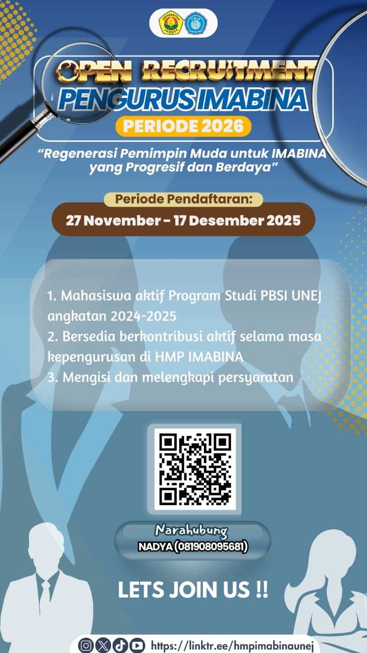 Cetak Pemimpin Muda Berdaya, IMABINA Gelar Open Recruitment Pengurus 2026