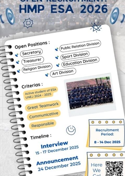 HMP ESA UNEJ Buka Open Recruitment Kepengurusan Tahun 2026