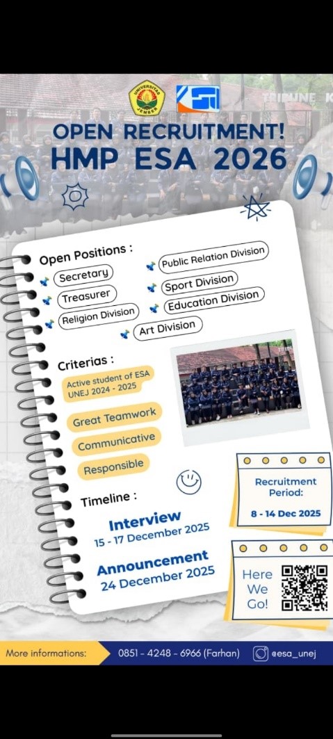 HMP ESA UNEJ Buka Open Recruitment Kepengurusan Tahun 2026