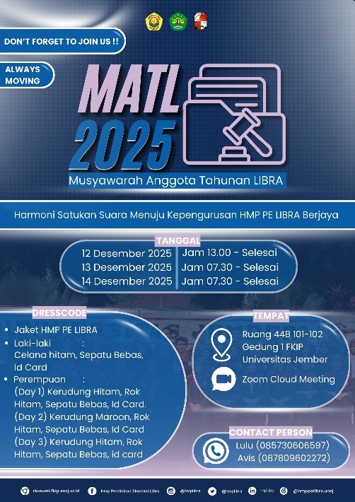 HMP PE LIBRA Gelar Musyawarah Anggota Tahunan (MATL) 2025 untuk Menyongsong Kepengurusan Baru