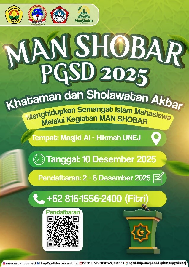 MAN SHOBAR PGSD 2025 Gelar Khataman dan Salawatan Akbar di Masjid Al-Hikmah UNEJ