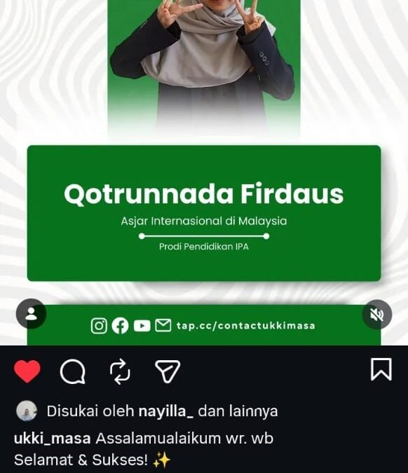 Wujudkan Visi Global, Mahasiswi Pendidikan IPA Terpilih Jalankan Misi Pendidikan di Negeri Jiran