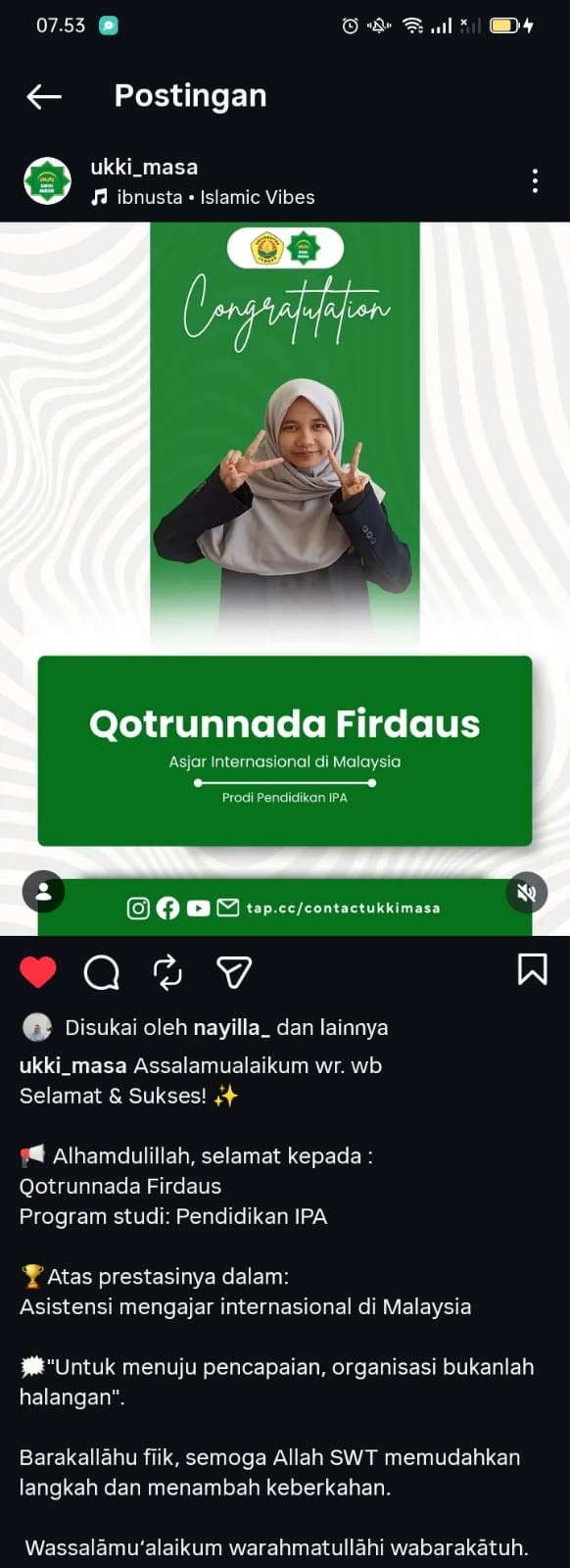 Wujudkan Visi Global, Mahasiswi Pendidikan IPA Terpilih Jalankan Misi Pendidikan di Negeri Jiran