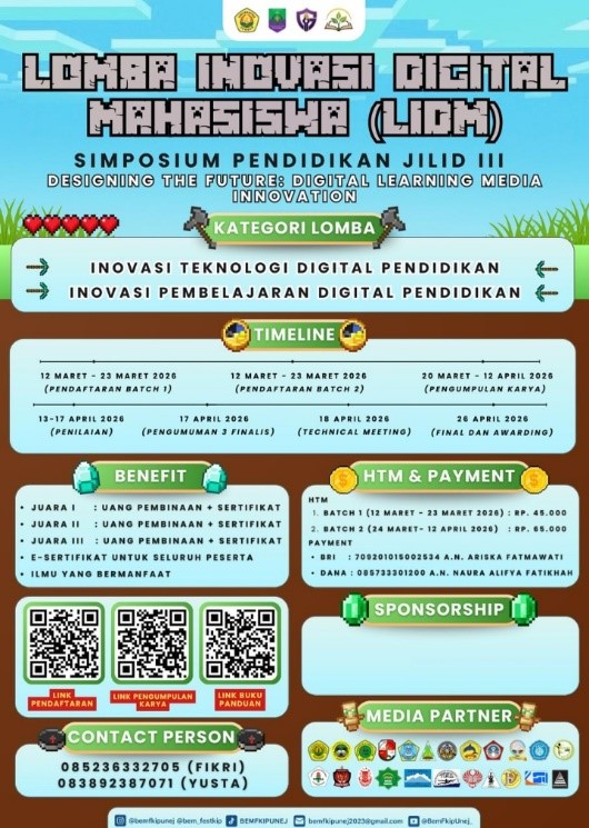 BEM FKIP Universitas Jember Gelar Lomba Inovasi Digital Mahasiswa (LIDM) dalam Simposium Pendidikan Jilid III