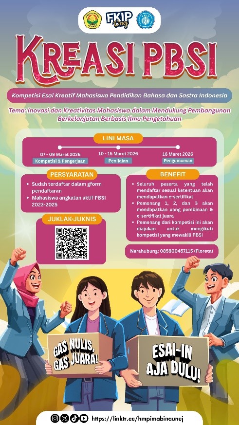 Dorong Kreativitas Mahasiswa, HMP IMABINA Selenggarakan Kompetisi Esai Kreasi PBSI 2026