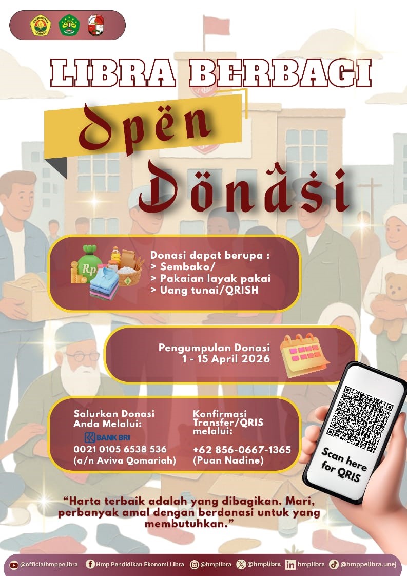 HMP PE LIBRA FKIP UNEJ Gelar Open Donasi 2026 untuk Wujudkan Kepedulian Sosial