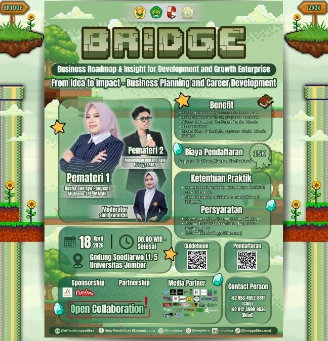 HMP PE LIBRA FKIP Universitas Jember Gelar BRIDGE 2026: Penguatan Kompetensi Business Planning bagi Calon Entrepreneur Muda