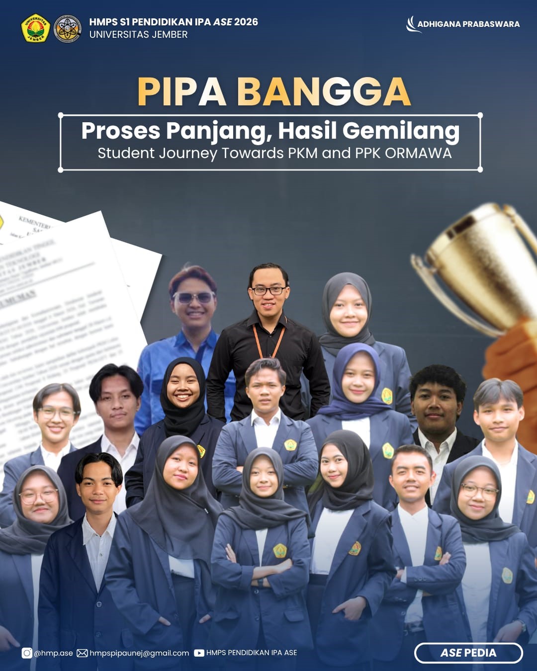 Pendidikan IPA FKIP UNEJ Kembali Berprestasi, Tim PPK Ormawa dan Proposal PKM Tembus Seleksi Internal