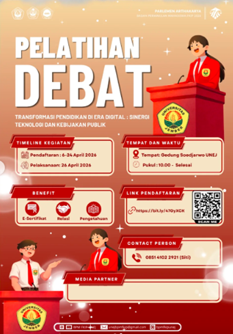 LEGISLATIVE EMPOWERMENT SERIES (LES) – PELATIHAN DEBAT se-Jawa Timur Oleh Badan Perwakilan Mahasiswa Fakultas Keguruan dan Ilmu Pendidikan Universitas Jember