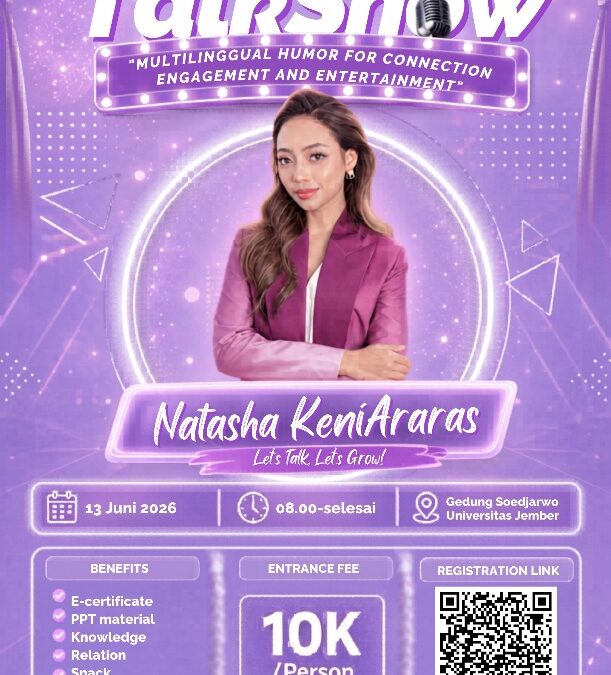 ESA TALKSHOW 2026 Angkat Tema Humor Multibahasa Bersama Natasha KeniAraras