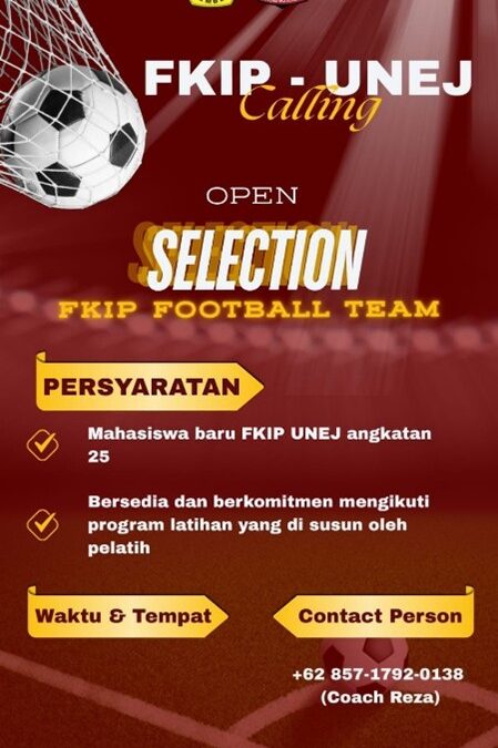 FKIP Universitas Jember Gelar Seleksi Terbuka Tim Sepak Bola bagi Mahasiswa Baru Angkatan 2025