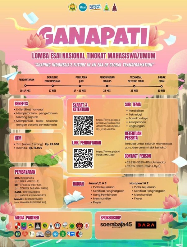 LOMBA ESSAI NASIONAL TINGKAT MAHASISWA/UMUM Oleh Himpunan Mahasiswa Pendidikan Sejarah Universitas Jember