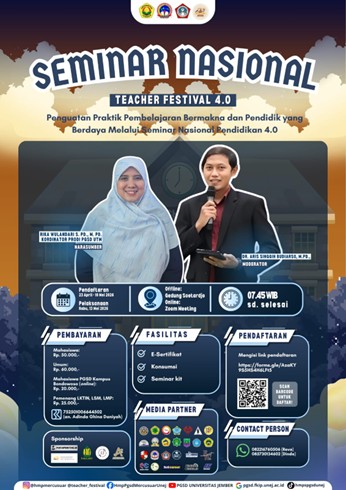 Seminar Nasional Teacher Festival 4.0 Hadirkan Penguatan Pembelajaran Bermakna bagi Pendidik