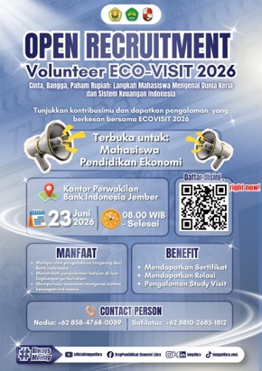 Belajar, Berkontribusi, dan Berkembang: Rekrutmen Volunteer ECOVISIT 2026 Resmi Dibuka