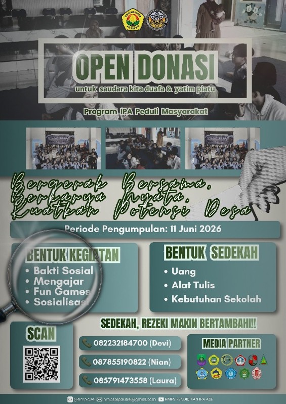 Bergerak Bersama, Program IPA Peduli Masyarakat Galang Donasi untuk Sesama