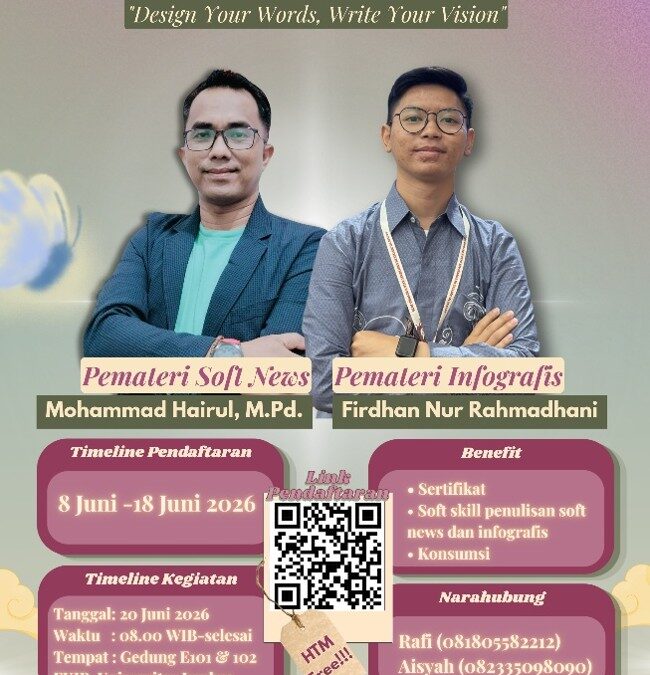 UKPM PIJAR UNEJ Gelar MEDIASI 2026, Bekali Mahasiswa Keterampilan Soft News dan Infografis