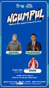 BERBAGI KISAH INSPIRATIF MAHASISWA PBSI 25 UNIVERSITAS JEMBER TAMPIL SEBAGAI NARASUMBER DALAM PODCAST KOLABORASI IMABINA DAN RRI JEMBER