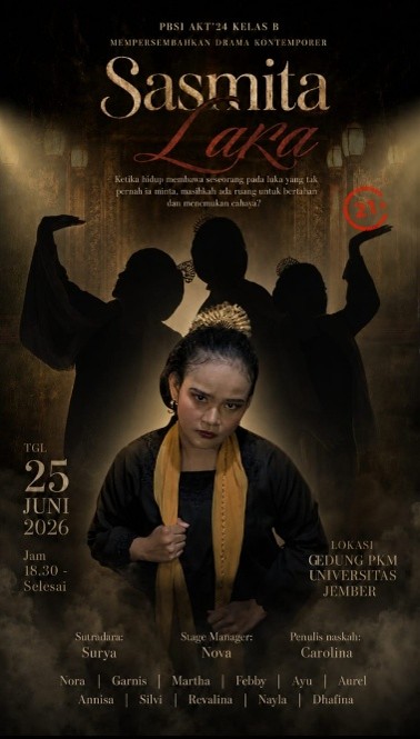 Drama Kontemporer “Sasmita Lara” Siap Menggetarkan Panggung FKIP Unej