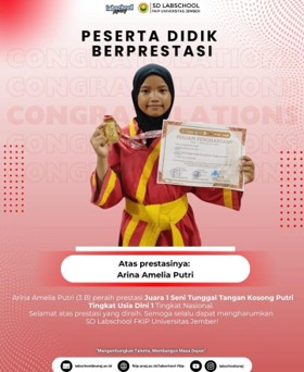 Talenta Muda Labschool Bersinar di Kancah Nasional, Arina Amelia Putri Sabet Juara