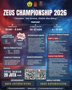 UKM-O ZEUS FKIP UNEJ RESMI BUKA ZEUS CHAMPIONSHIP 2026 KOMPETISI FUTSAL BERGENGSI BERHADIAH RP20 JUTA DI JEMBER